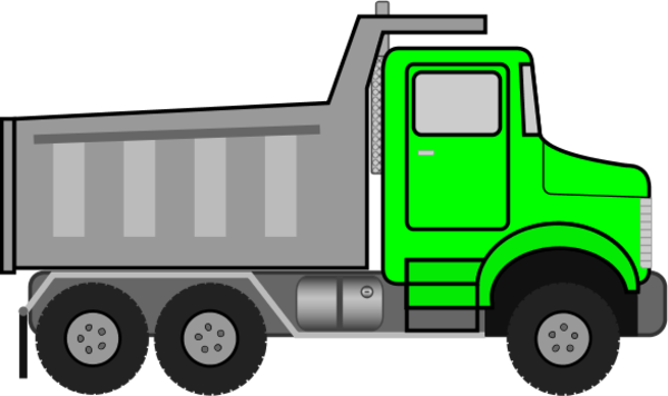 Transparent Background Dump Trucks Clipart (600x356)
