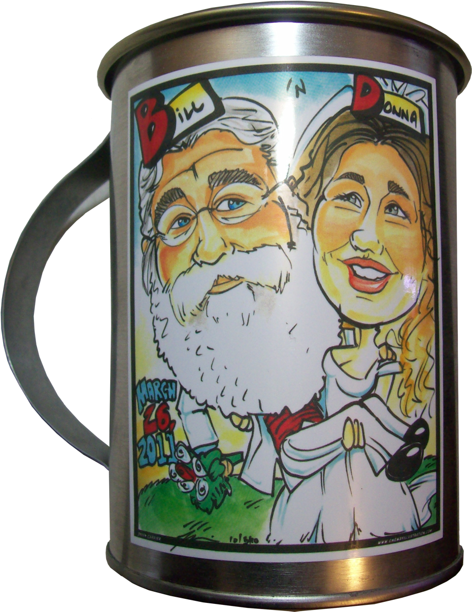 Image Of Bayou Billy & Mama Donna's Wedding Tin Mug - The Adventures Of Bayou Billy (1000x1284)