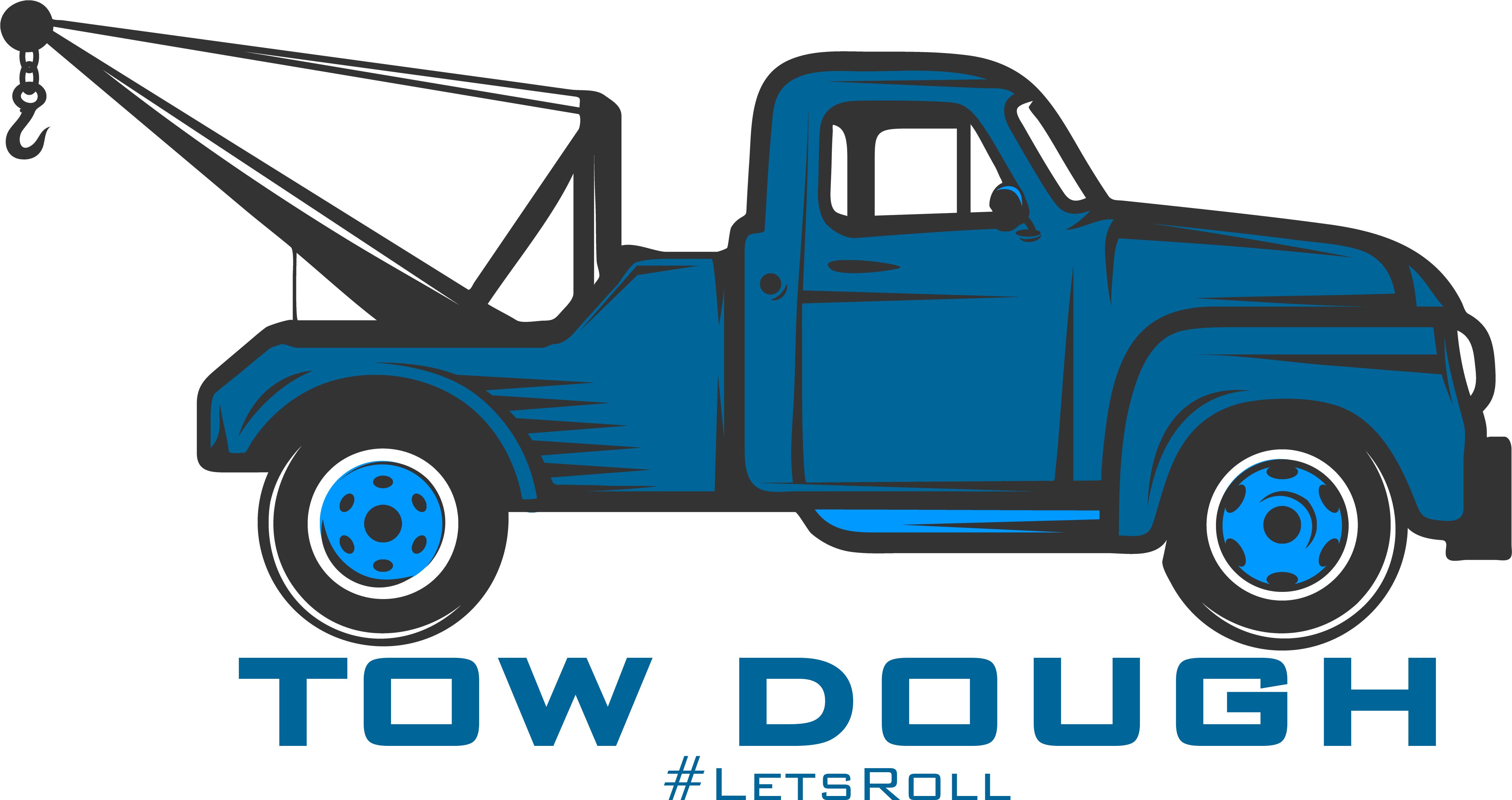 Tow Dough Tow Truck Financing Service - Classic Tow Truck Art (6125x2638)