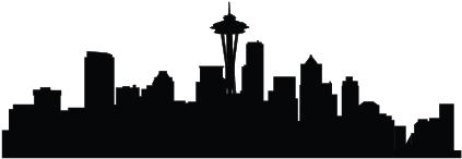 Seattle Skyline Silouette - Seattle (640x480)