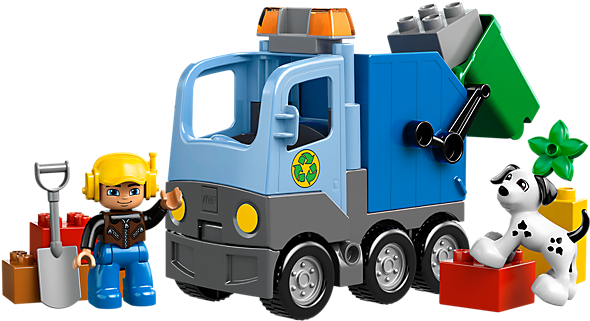 Explore Product Details And Fan Reviews For Buildable - Lego Duplo Garbage Truck (600x450)