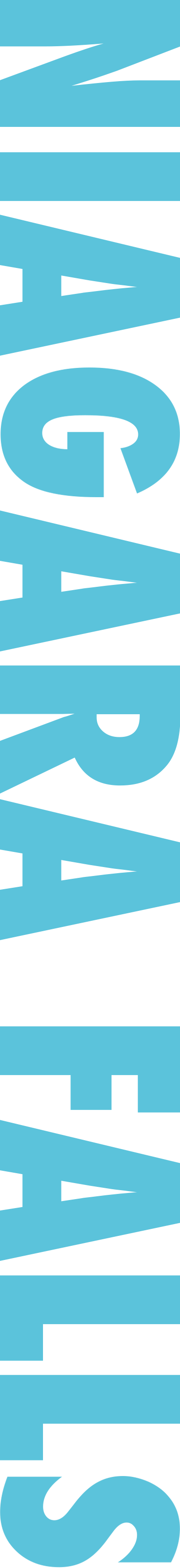 Niagara Falls Trip - Electric Blue (381x3324)