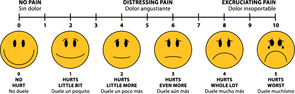 51 - Pain Scale Clipart (975x311)