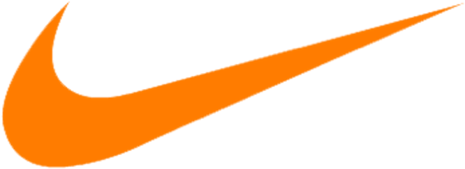 “nbc Resonates With Me As A Strong Brand - Nike Swoosh Logo Orange (713x312)