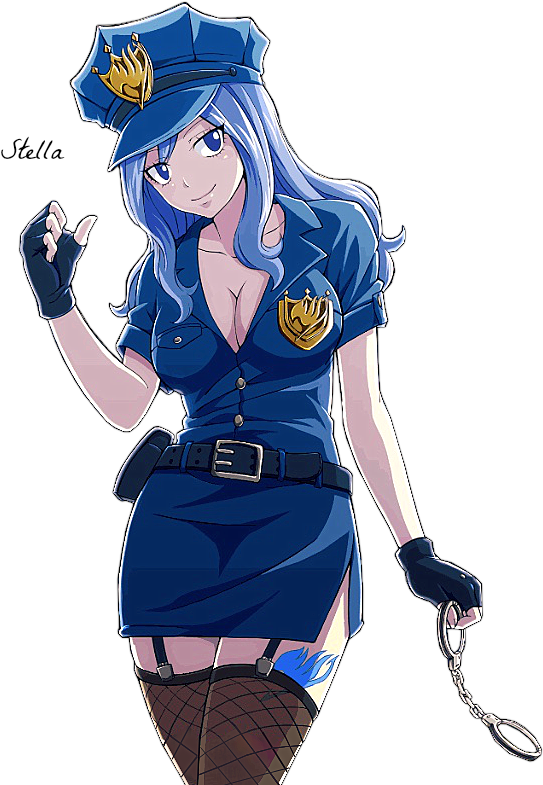 Juvia Police Render By Stella1994x - Fairy Tail Juvia Cop (640x804)