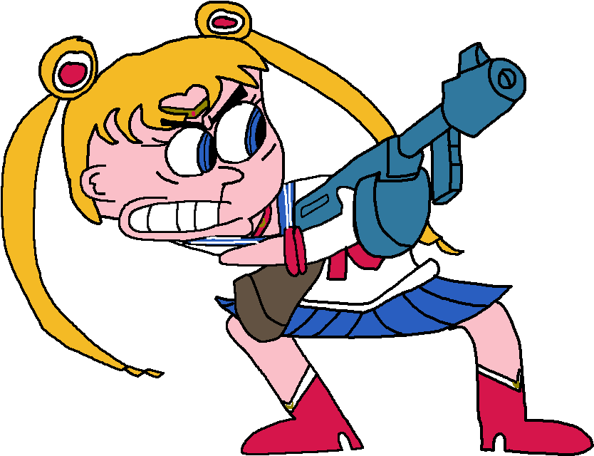 Gunner Sailor Moon By Atarster - Sailor Moon (900x701)