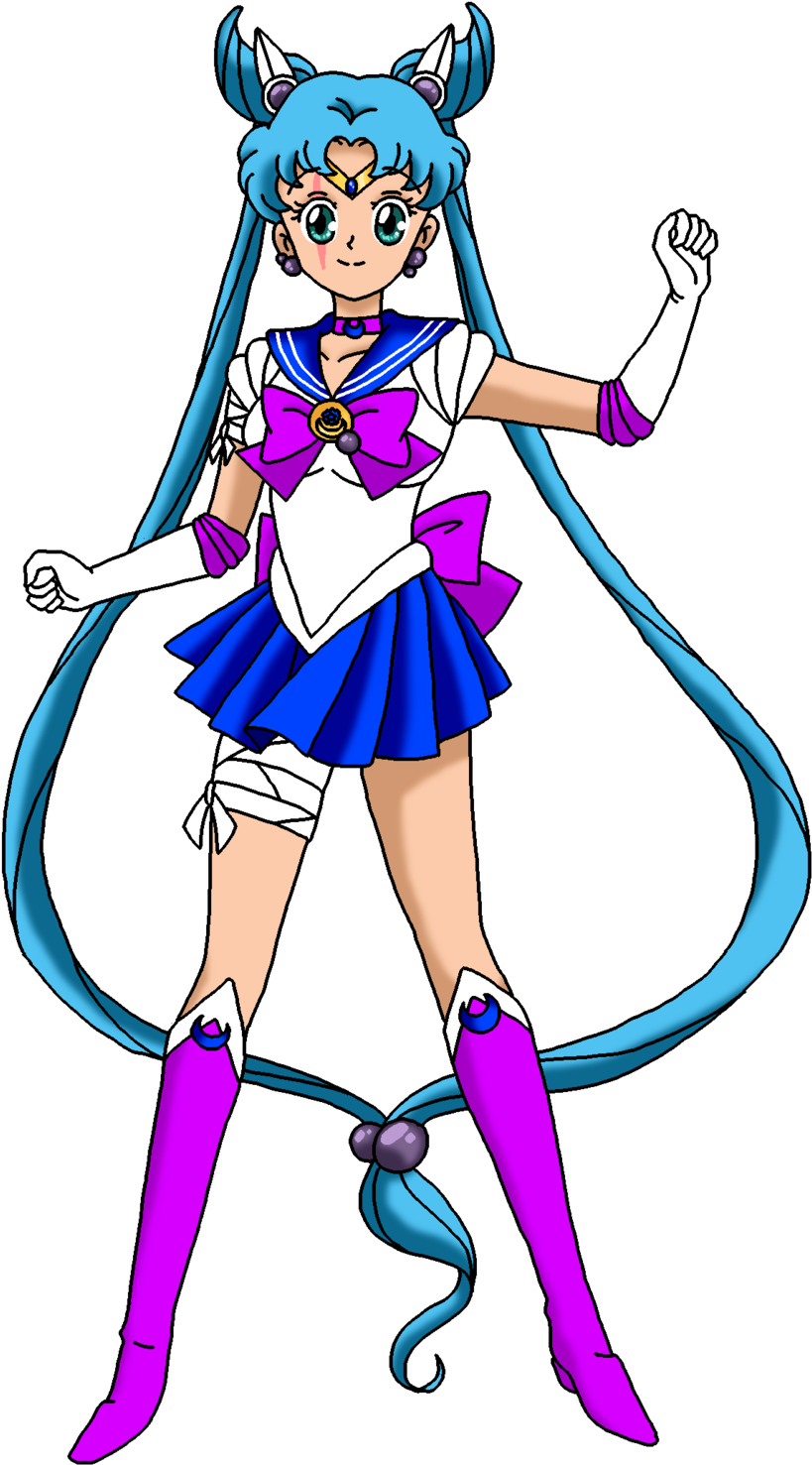 Sailor Blue Rose Moon By Nads6969 - Blue Moon Rose Sailor Moon (1024x1614)