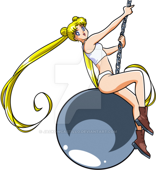 Usagi Tsukino By Jackowcastillo - Coming Like A Wrecking Ball Anime (600x580)