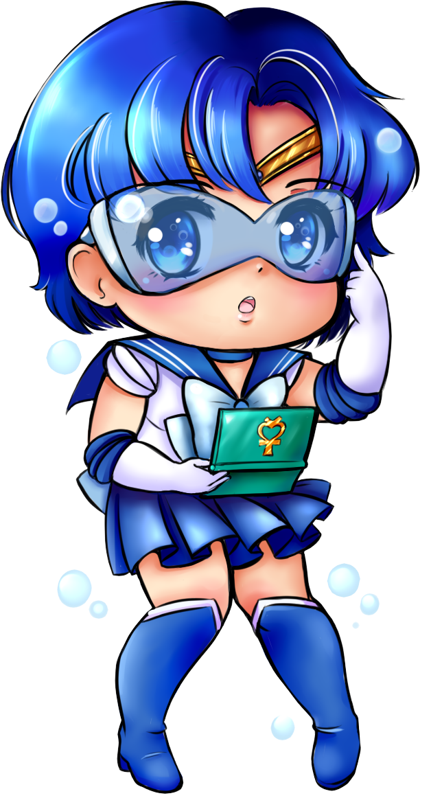 Sailor Mercury By Frills Of Justice - Sailor Mercury (628x1162)