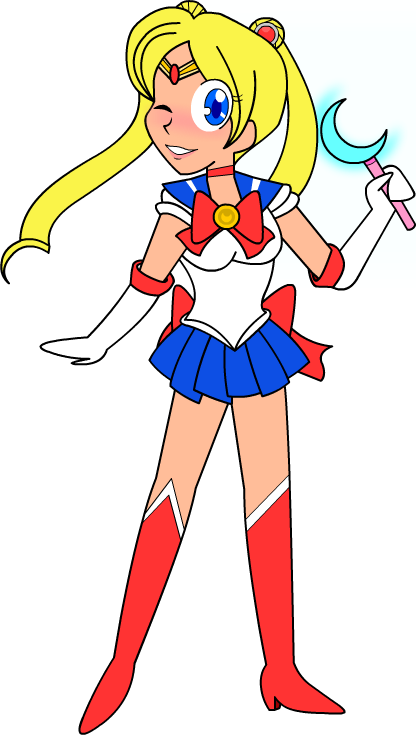 Sailor Moon [fan Series Pose] By Anthoniartist - Cartoon (416x735)