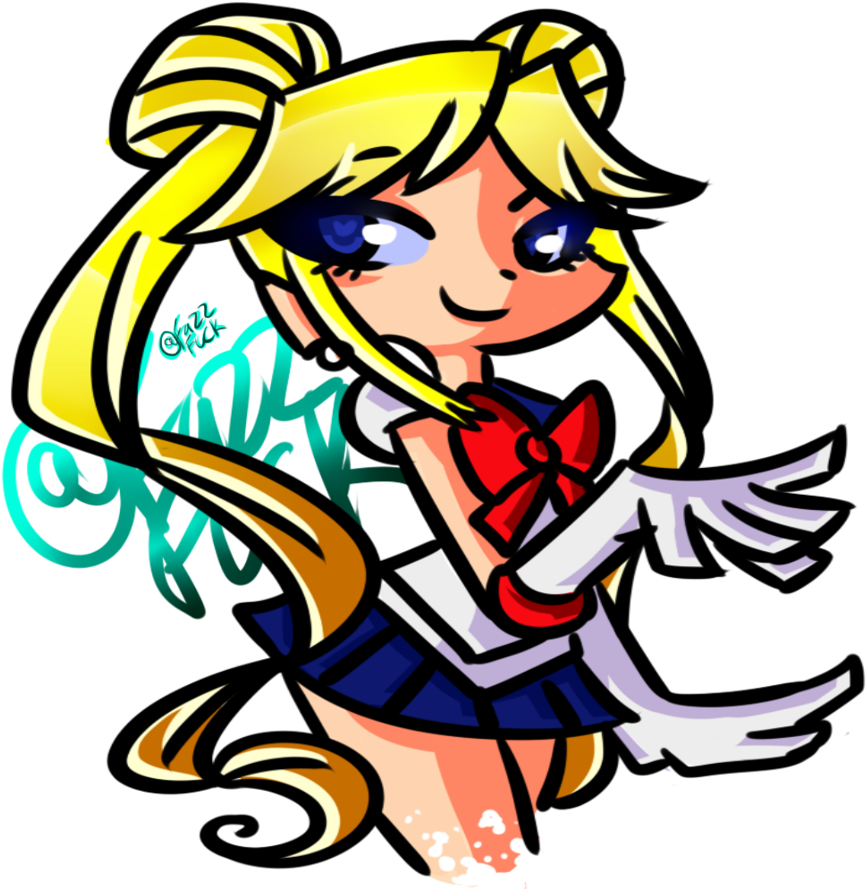 Sailor Moon Paswg Style - Cartoon (894x894)