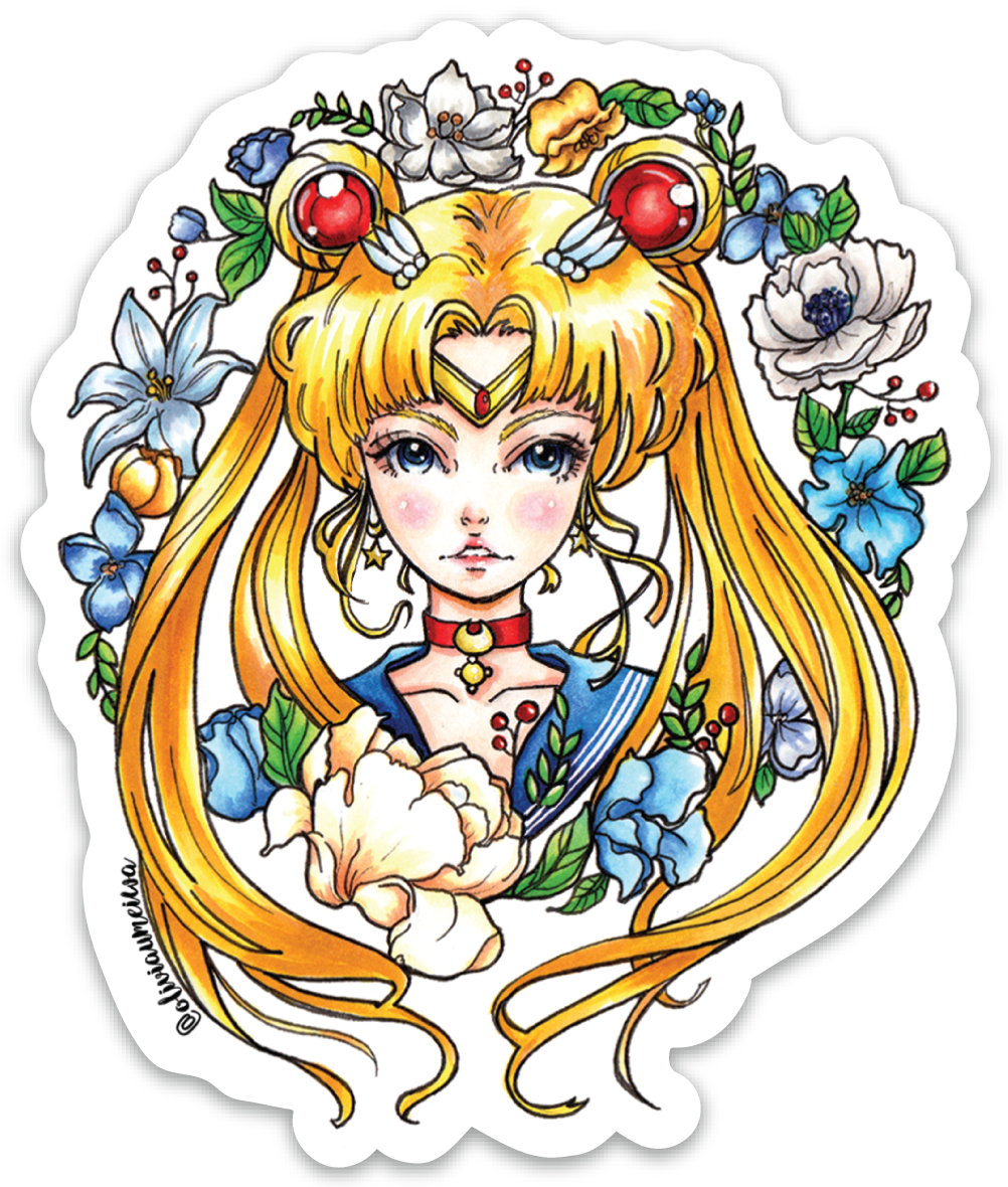"sailor Moon" Sticker - Sailor Moon Stickers (1002x1180)