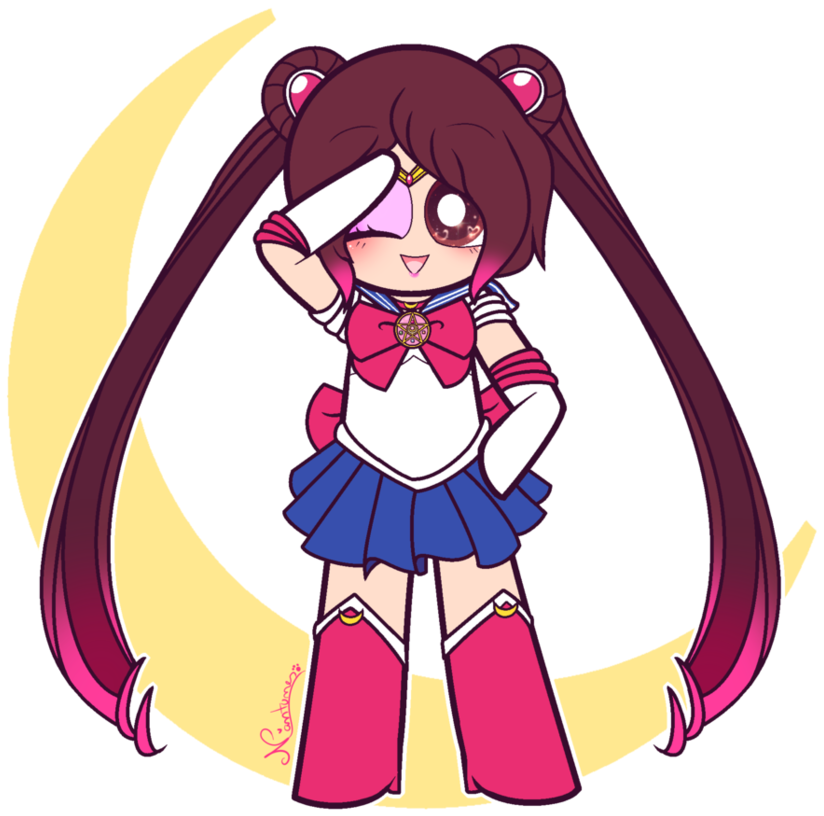 Me Cosplaying As Sailor Moon By Nini-the - Cartoon (955x837)