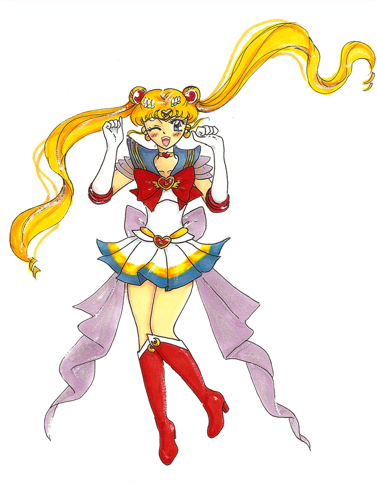 Super Sailor Moon By Minkdragon - Manga (763x986)