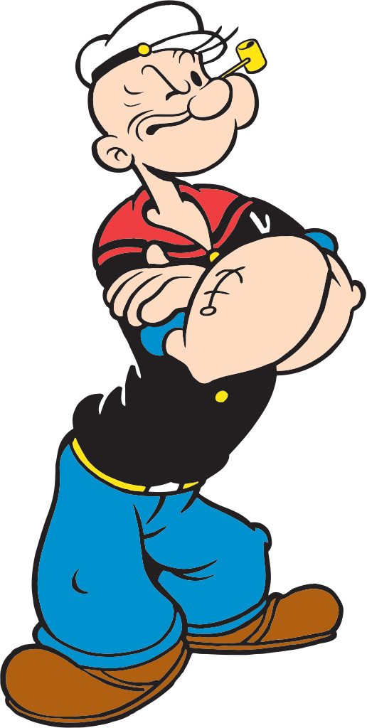 Popeye Stands For Sailor Life, Strong And Spinach - Popeye Png (516x1024)