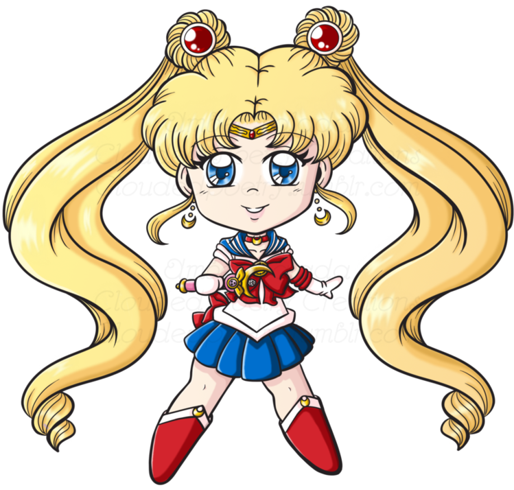 Sailor Moon Chibi By Boundbyribbon - Fan Art (786x1017)