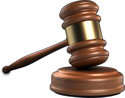 Gavel And Sound Block - Gravel Lawyer (416x326)