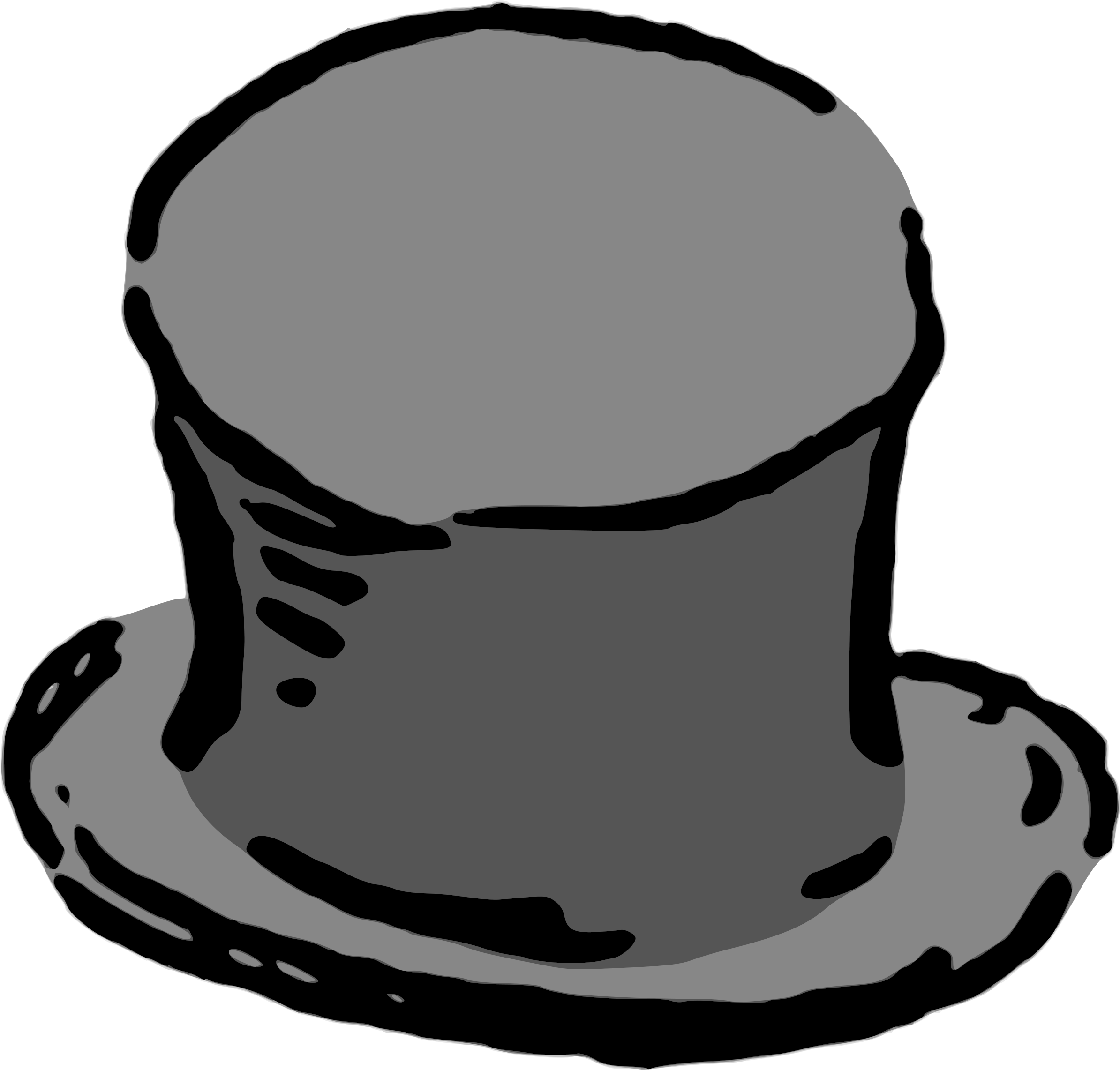 Top Hat Clipart Purple Top - Top Hat (2400x2293)
