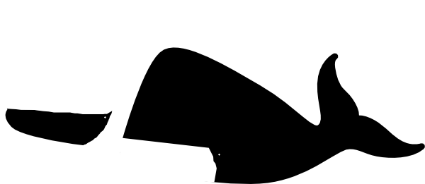 Whale Shadow Puppet Clip Art - Whale Shadow Puppet (600x261)