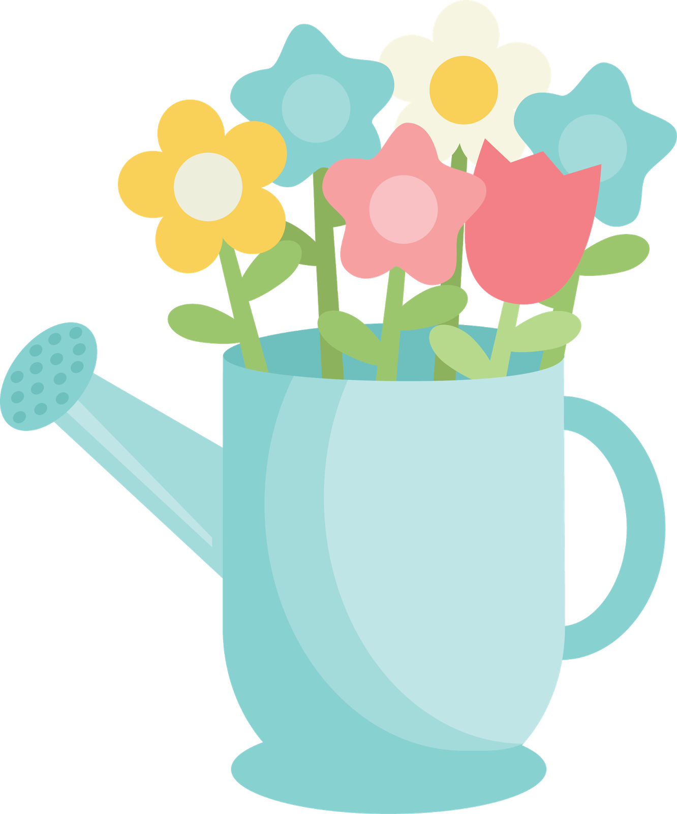 Saturday, April 26, - Watering Can Clipart Cute (1332x1600)