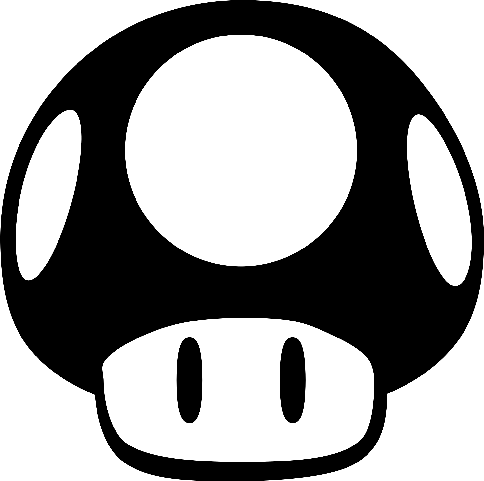 Mario Clipart Black And White Mario Silhouette (2000x1992) Png