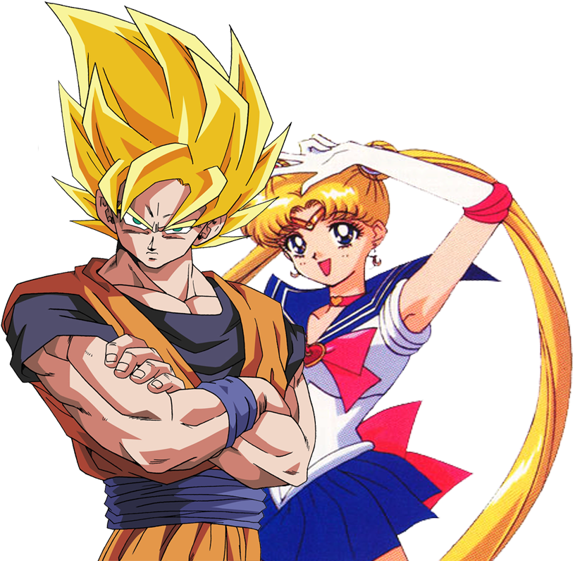 Goku Ssj And Sailor Moon By Dbzandsm - Dragon Ball Z Goku (875x1000)