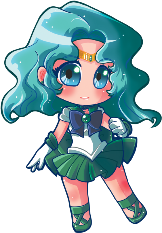 Sailor Neptune By Hadibou - Sailor Moon Neptune Chibi (600x916)