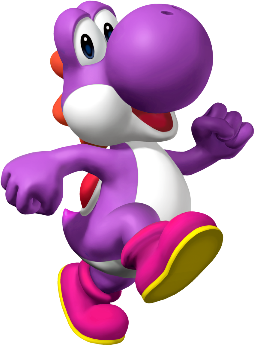Purple Yoshi By Yoshigo99 - Yoshi Mario (900x1194)