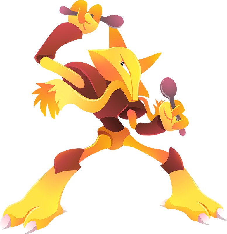#065 Alakazam By Kuitsuku - Pokemon Alakazam Art (777x800)