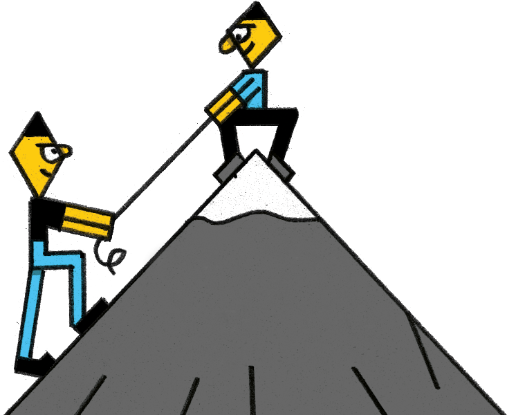 Someone Helping Someonelse Climb A Mountain - Climbing (760x604)