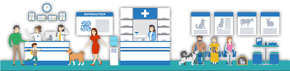 Bulding Clipart Veterinary Clinic - Vet Clinic Clipart (1000x263)