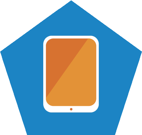 Blue Tablet Icon - Blue (466x447)