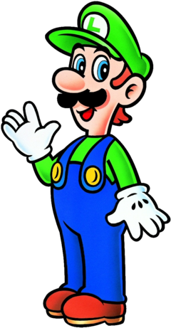 Luigi In Super Mario Bros - Luigi In Super Mario 64 (254x480)