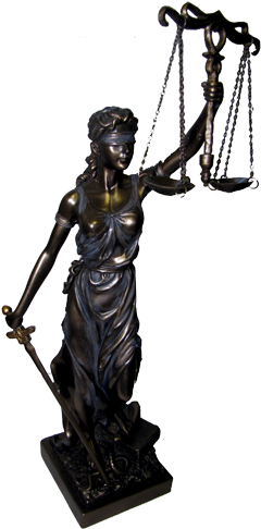Justitia Themis Goddess Of Justice & Law - Greek God Of Judgement (250x488)
