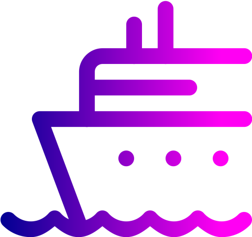 Cruise Icon - Cruise Ship Icon Png Purple (512x512)