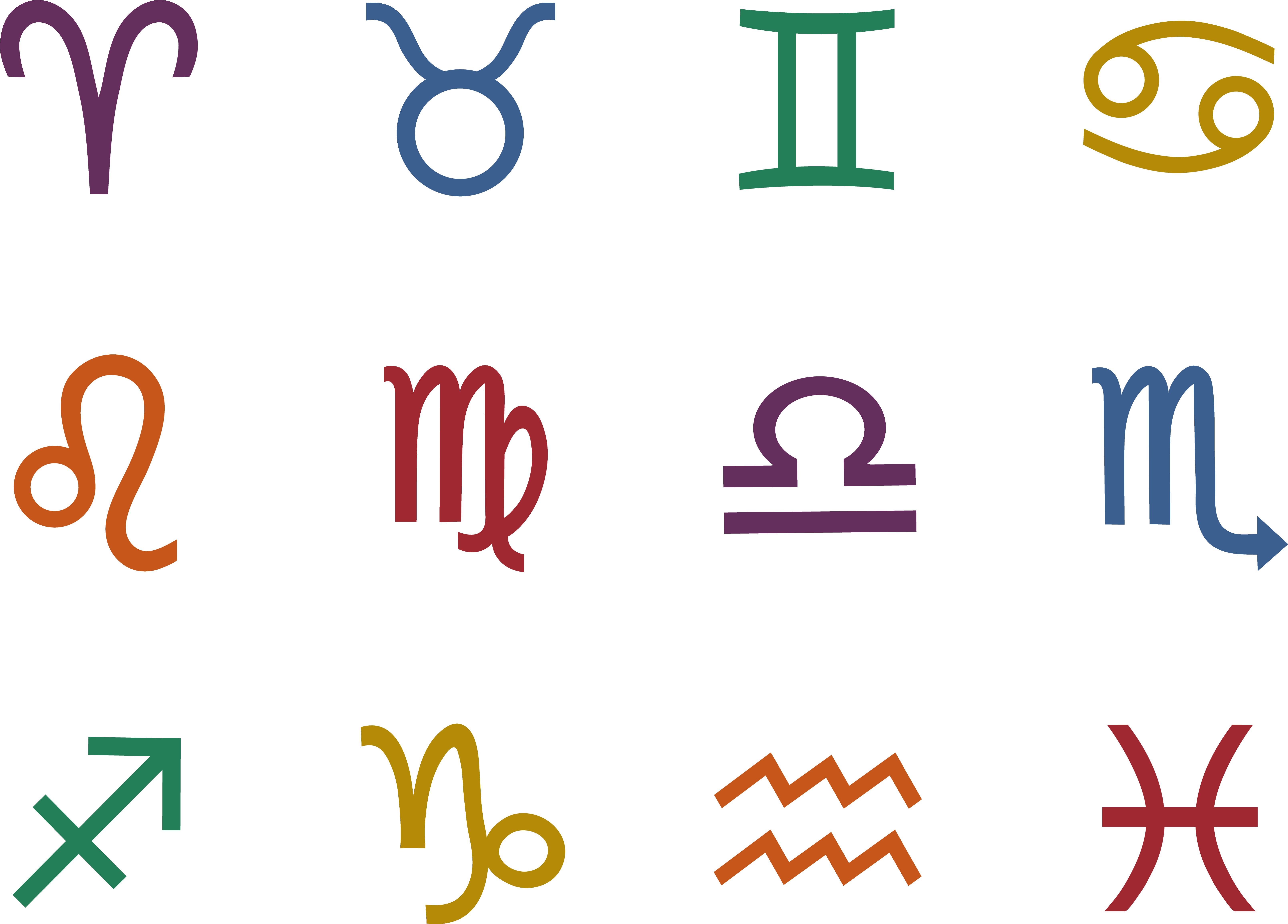 Знаки зодиака картинки png