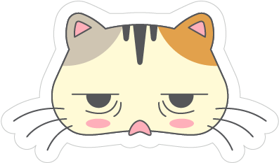 Cute Kitty Hero Sticker Messages Sticker-2 - Cat Yawns (396x316)