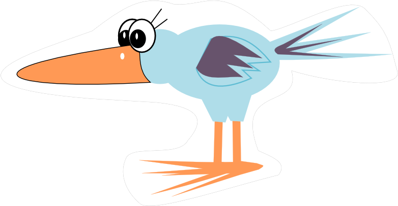 Free Digital Funny Cartoon Bird Scrapbooking Embellishment - Clip Art (905x469)