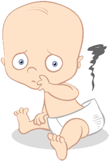 Baby - Dirty Diaper Clip Art (381x320)