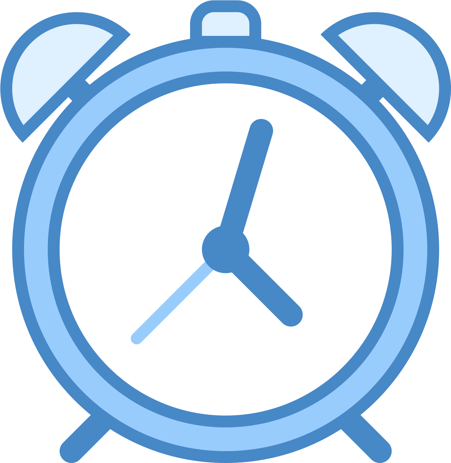 Clipart Images Of Clock Without Hands - Clock Clipart Transparent Background Blue (1600x1600)