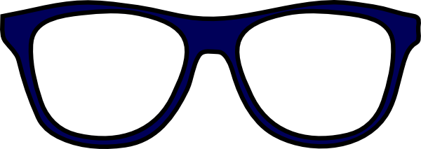 Black Sunglasses Animated - Black And White Sunglasses Clipart (600x213)