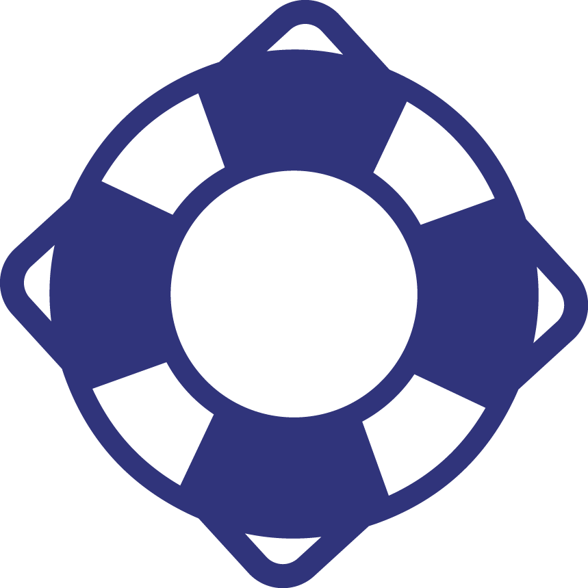 Lifebuoy Outline Icon Modern Minimal Flat Design Style - Sos Icon (859x859)