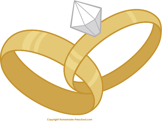 Free Wedding Rings Clipart - Wedding Rings Clipart Png (524x392)