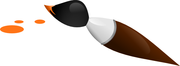 Paintbrush Artist Paint Brush Clip Art Free Clipart - Computer Paintbrush Art Clipart (600x220)