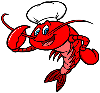 Shrimp And Catfish - Clip Art Crawfish (343x358)