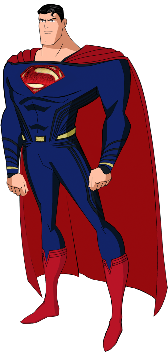 Updated Dawn Of Justice Superman Jlu Style By Alexbadass - Superman Justice League Animated (696x1146)