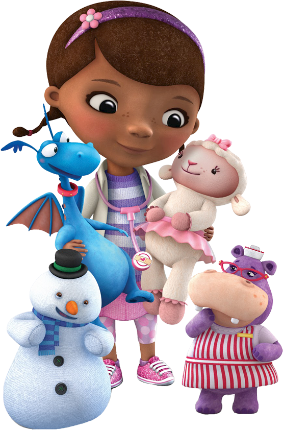 Doc Gang - Doc Mcstuffins And Hallie (576x871)
