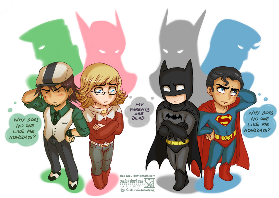 D1sarmon1a 216 30 Tiger And Bunny Vs Batman And Superman - Batman And Superman Cute (900x637)