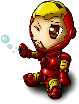 Finally I Decided To Draw Ironman For The Album The - Iron Man Cute Cartoon (332x443)