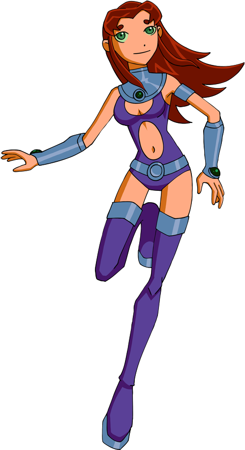 Starfire - Teen Titans Cartoon Starfire (530x936)